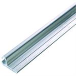 Keder skinne aluminium m. flange, 9x25mm, L:6m til v�g oph�ng til keder �5,5mm�