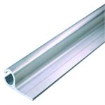Keder skinne aluminium m. flange, 21x50mm, L:6m til keder �10-13mm
