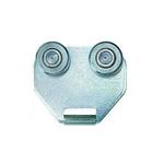 Dobbel forh�ngsl�bere b=20mm med st�l ball-bearing, kan is�ttes med krog nr. 04.0520.01 forzinket�